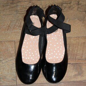 Girls Youth Wonder Nation Black Dress Shoe, Size 5